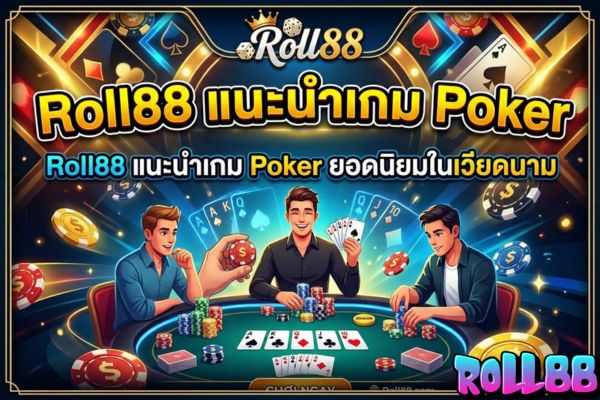 Roll88 แนะนำเกม Poker ยอดนิยมในเวียดนาม