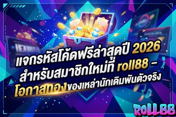 แจกรหัสโค้ดฟรีล่าสุดปี 2026 สำหรับสมาชิกใหม่ที่ roll88 – โอกาสทองของเหล่านักเดิมพันตัวจริง