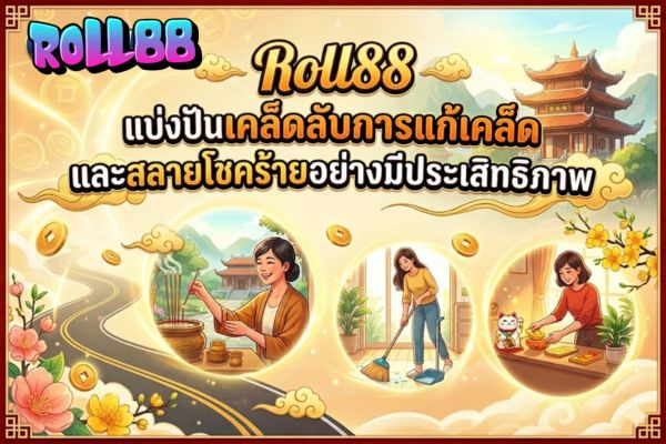 roll88 แบ่งปันเคล็ดลับการแก้เคล็ดและสลายโชคร้ายอย่างมีประสิทธิภาพ