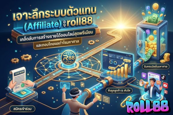 เจาะลึกระบบตัวแทน (Affiliate) ของ roll88: เคล็ดลับการสร้างรายได้ออนไลน์สุดพรีเมียมและกอบโกยผลกำไรมหาศาล