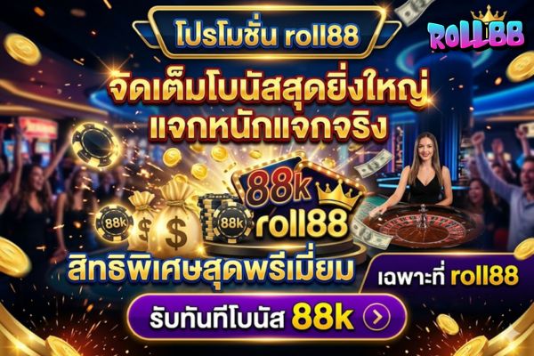 โปรโมชั่น roll88 – จัดเต็มโบนัสสุดยิ่งใหญ่ แจกหนักแจกจริง สิทธิพิเศษสุดพรีเมียมเฉพาะที่ roll88 รับทันทีโบนัส 88k